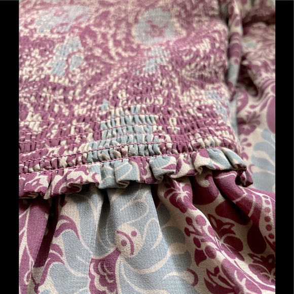 Wilfred Tempest Mini Dress  Sandy Bge/Spc Burgundy - Picture 9 of 11